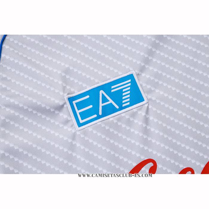 Chandal del Napoli 25-26 Manga Corta Blanco - Pantalon Corto